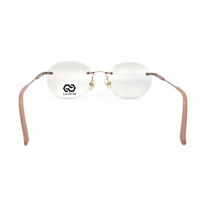 citystyle_3005_rose_gold_pink_rimless_round_eyeglasses