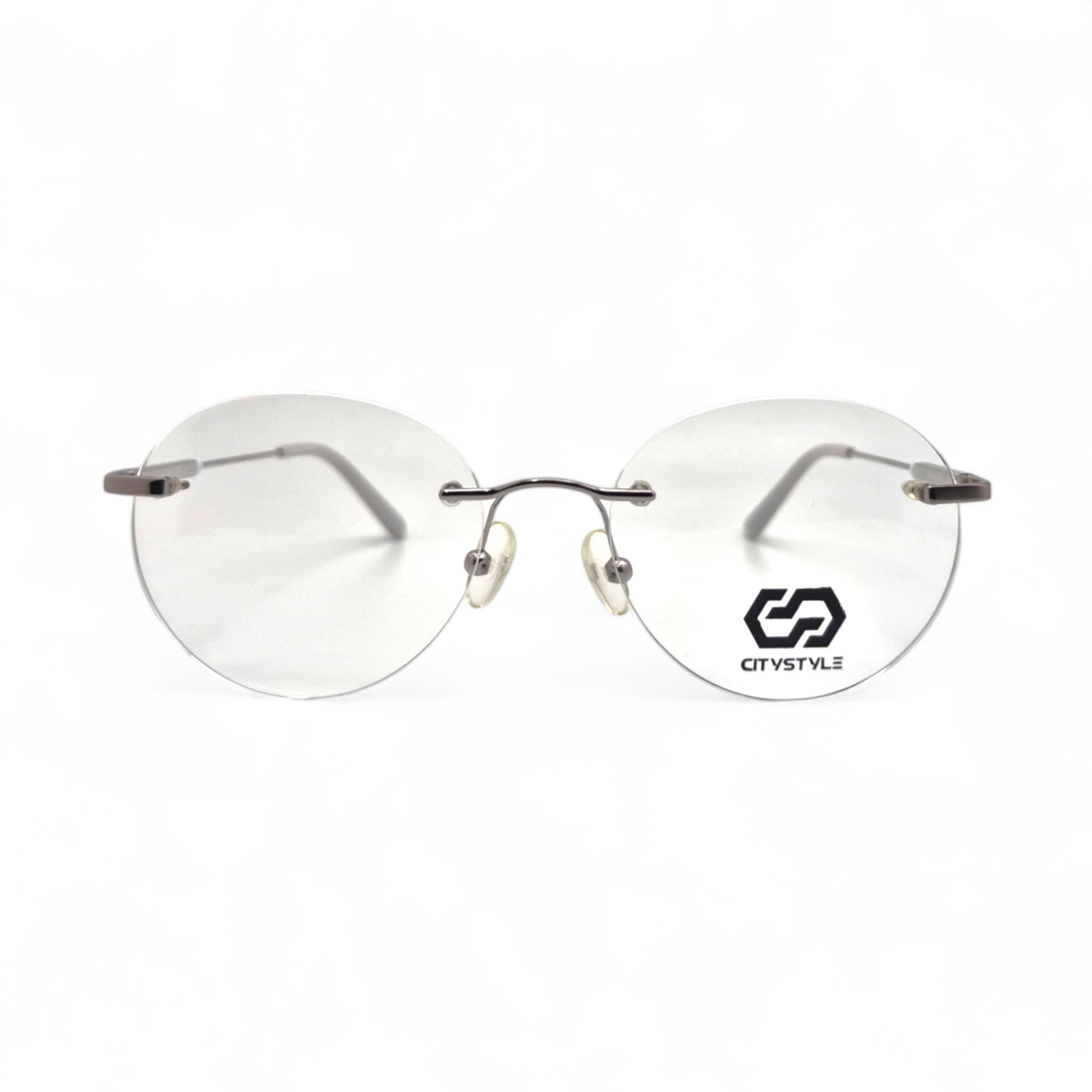 citystyle_3005_silver_gray_rimless_round_eyeglasses