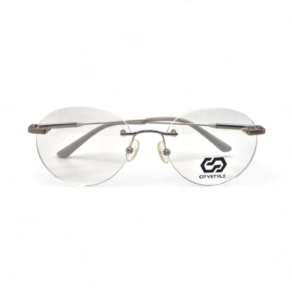 citystyle_3005_silver_gray_rimless_round_eyeglasses