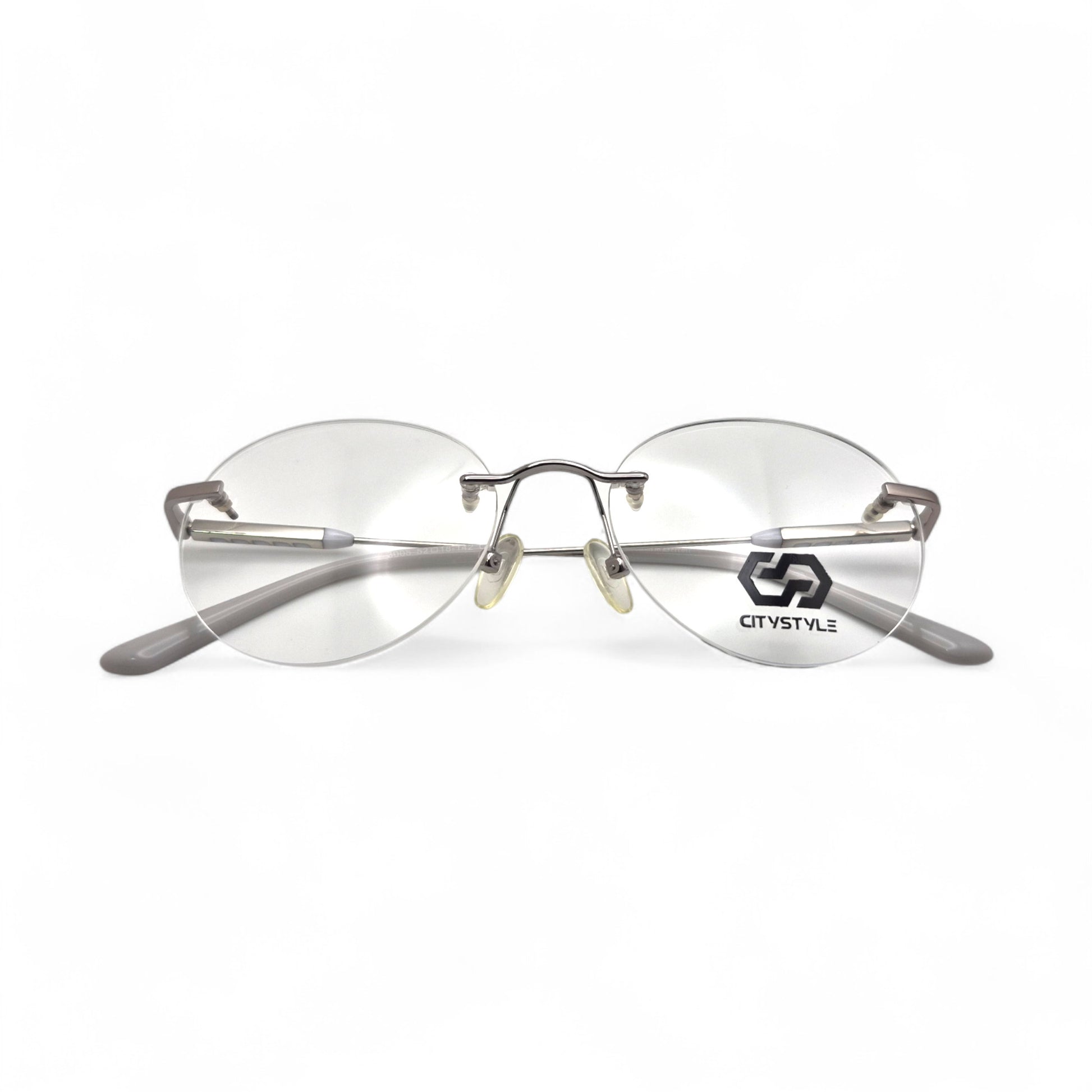 citystyle_3005_silver_gray_rimless_round_eyeglasses
