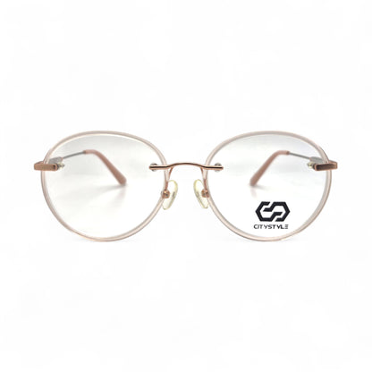 citystyle_3005_rose_gold_pink_fullframe_round_eyeglasses