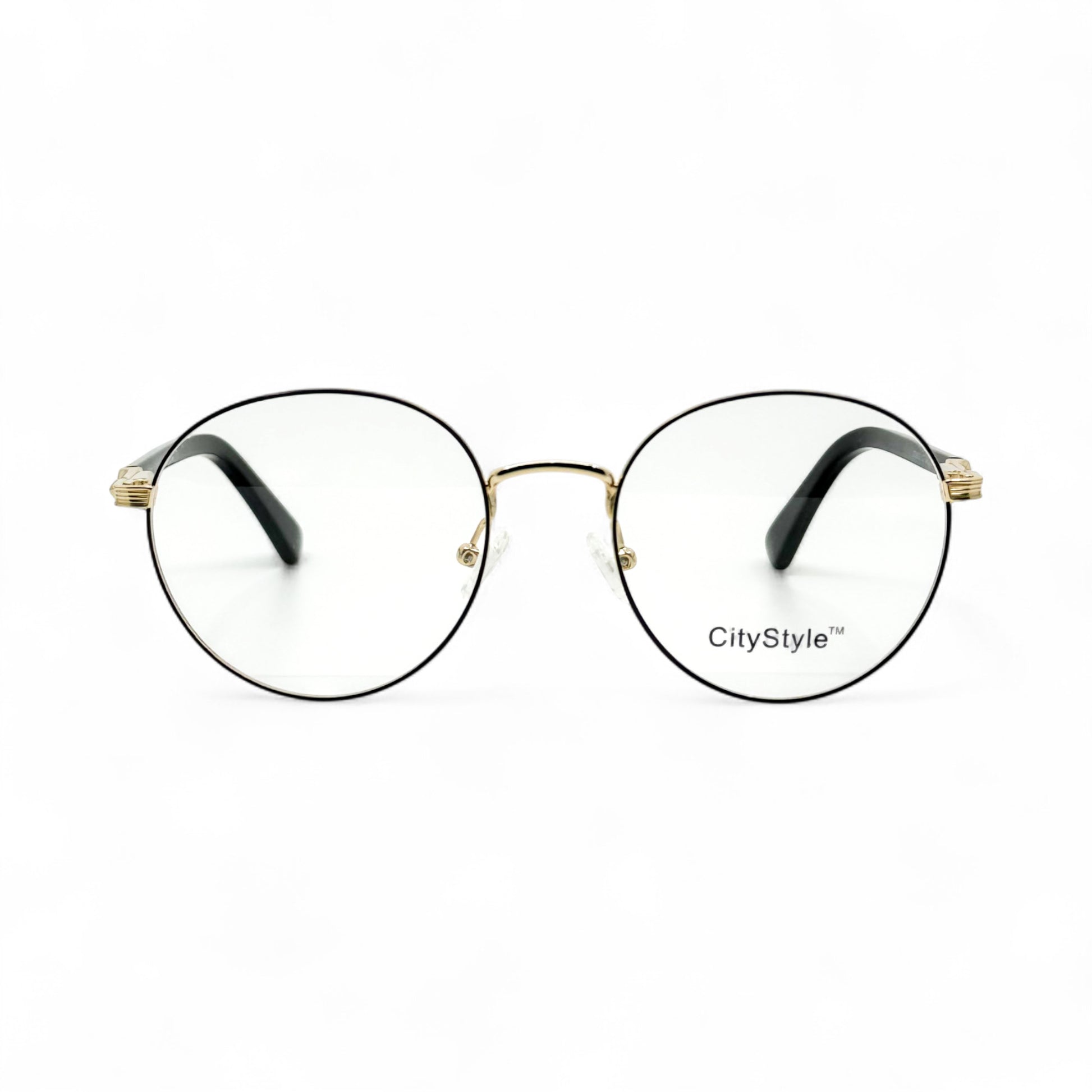 CityStyle_8022_gold_black_round_eyeglasses