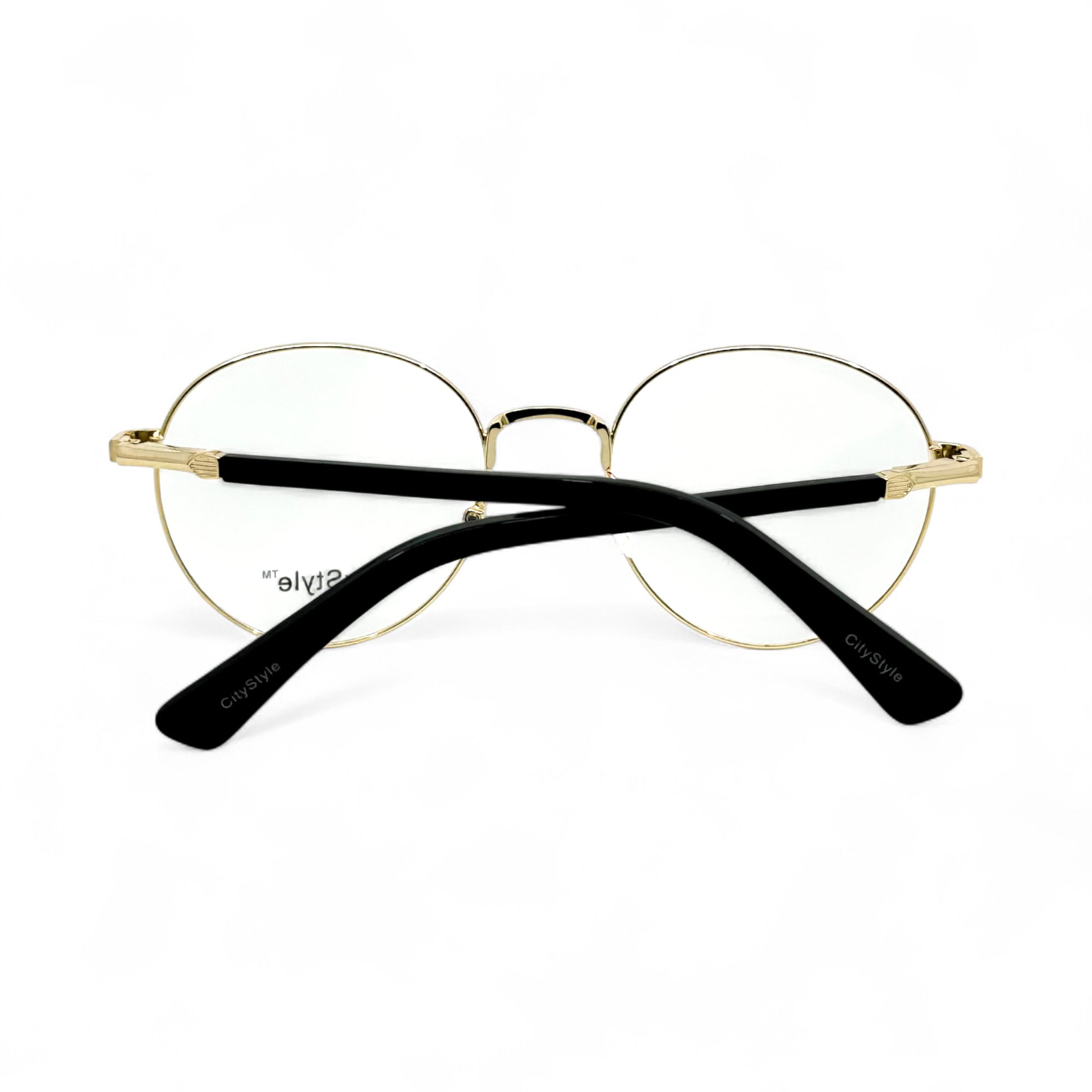 CityStyle_8022_gold_black_round_eyeglasses