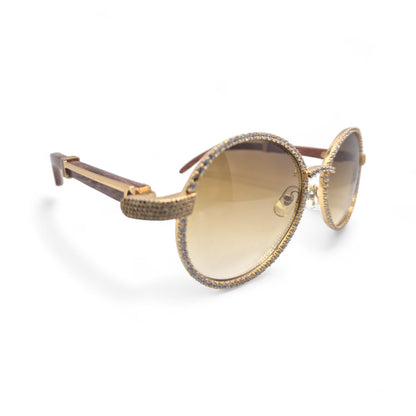 55_18_Gold_Woods_Diamond_Frame_Olive_Brown_Lenses