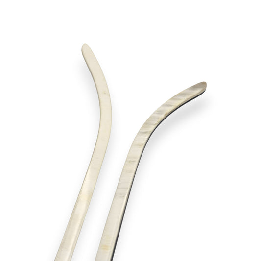 C Decor Temples - White Buffs with Swirls - for Authentic Cartier Frames