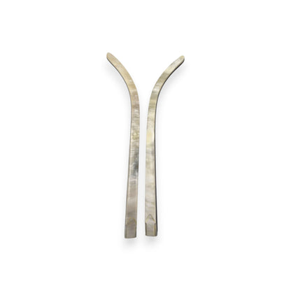 C Decor Temples - White Buffs with Swirls - for Authentic Cartier Frames