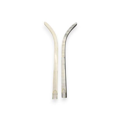 C Decor Temples - White Buffs with Swirls - for Authentic Cartier Frames