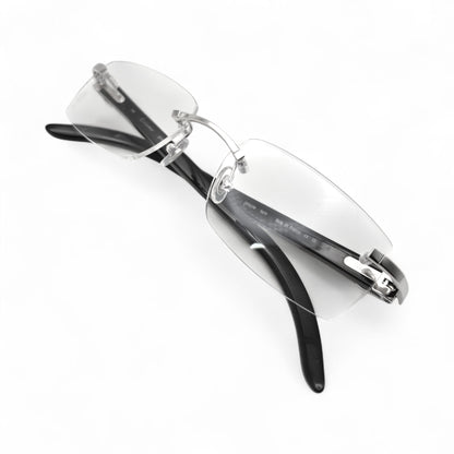 CT0046O Authentic Cartier C Decor - 53-18 Genuine Horn Eyeglasses (2010s)