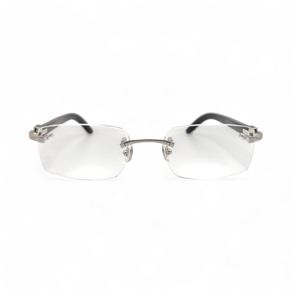 CT0046O Authentic Cartier C Decor - 53-18 Genuine Horn Eyeglasses (2010s)