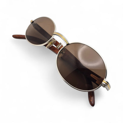 Authentic Cartier Giverny - Vintage Silver Dark Woods Sunglasses (90s)