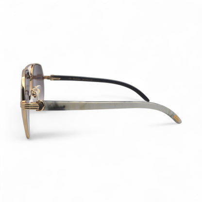 CT0272S Santos Aviators Sunglasses - Woods w/ Faded Lenses