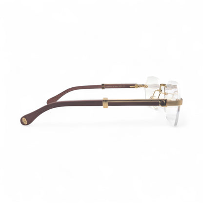 CT0362S Premiere - 56-21 Gold Brown Woods Eyeglasses (2023)