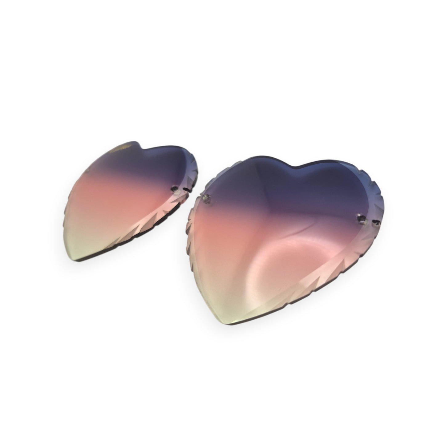 Kardias Lenses (58) - Blue to Pink Gradient (Diamond Cut)