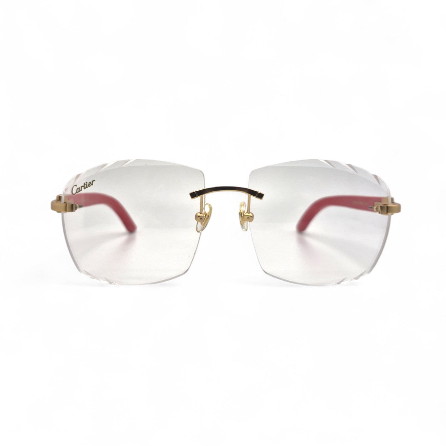 C Decor Woods (Transitions w/ Diamond Cut) - Gold Woods Sunglasses w/ Transitional Lenses (2010s) - Luxury Optical