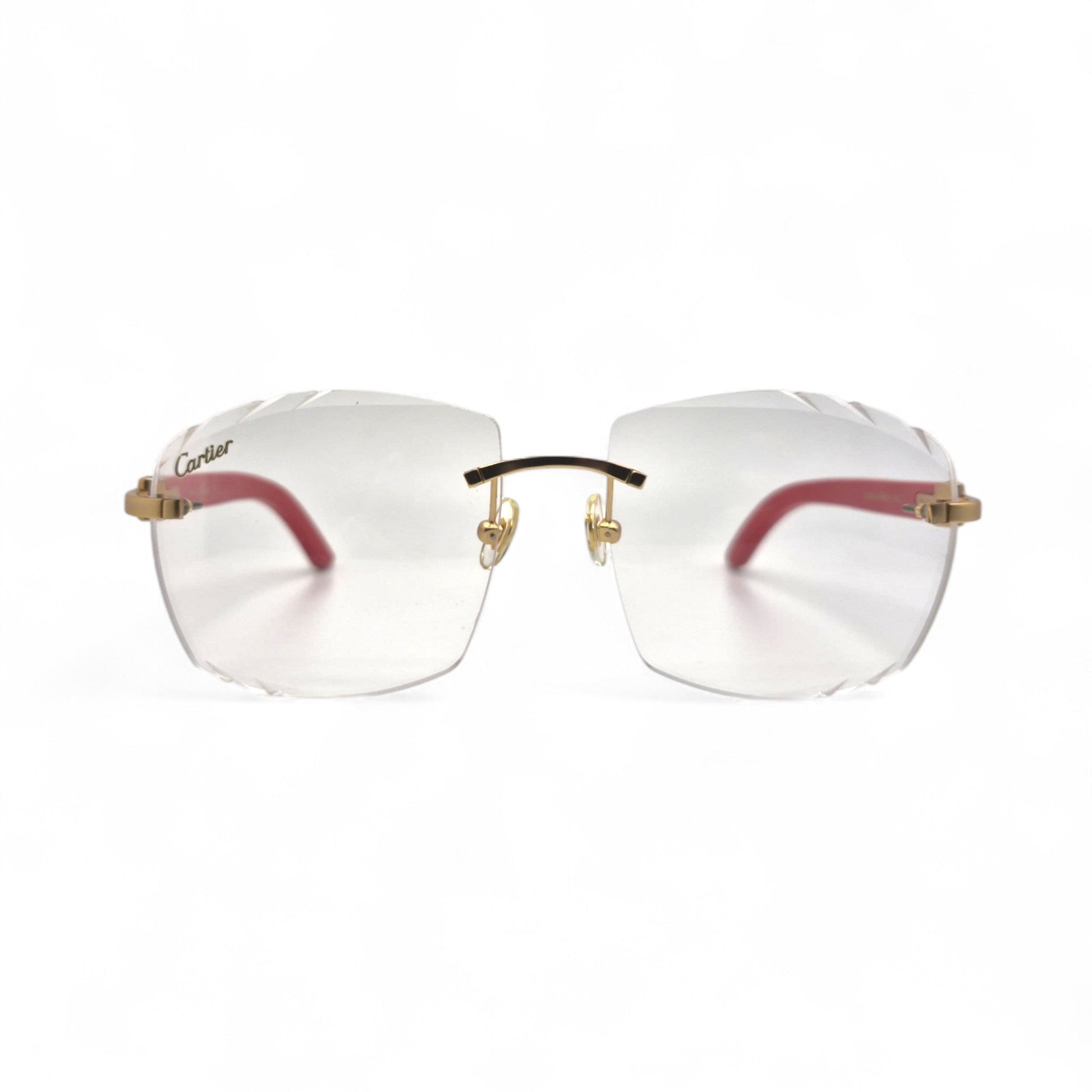 C Decor Woods (Transitions w/ Diamond Cut) - Gold Woods Sunglasses w/ Transitional Lenses (2010s) - Luxury Optical