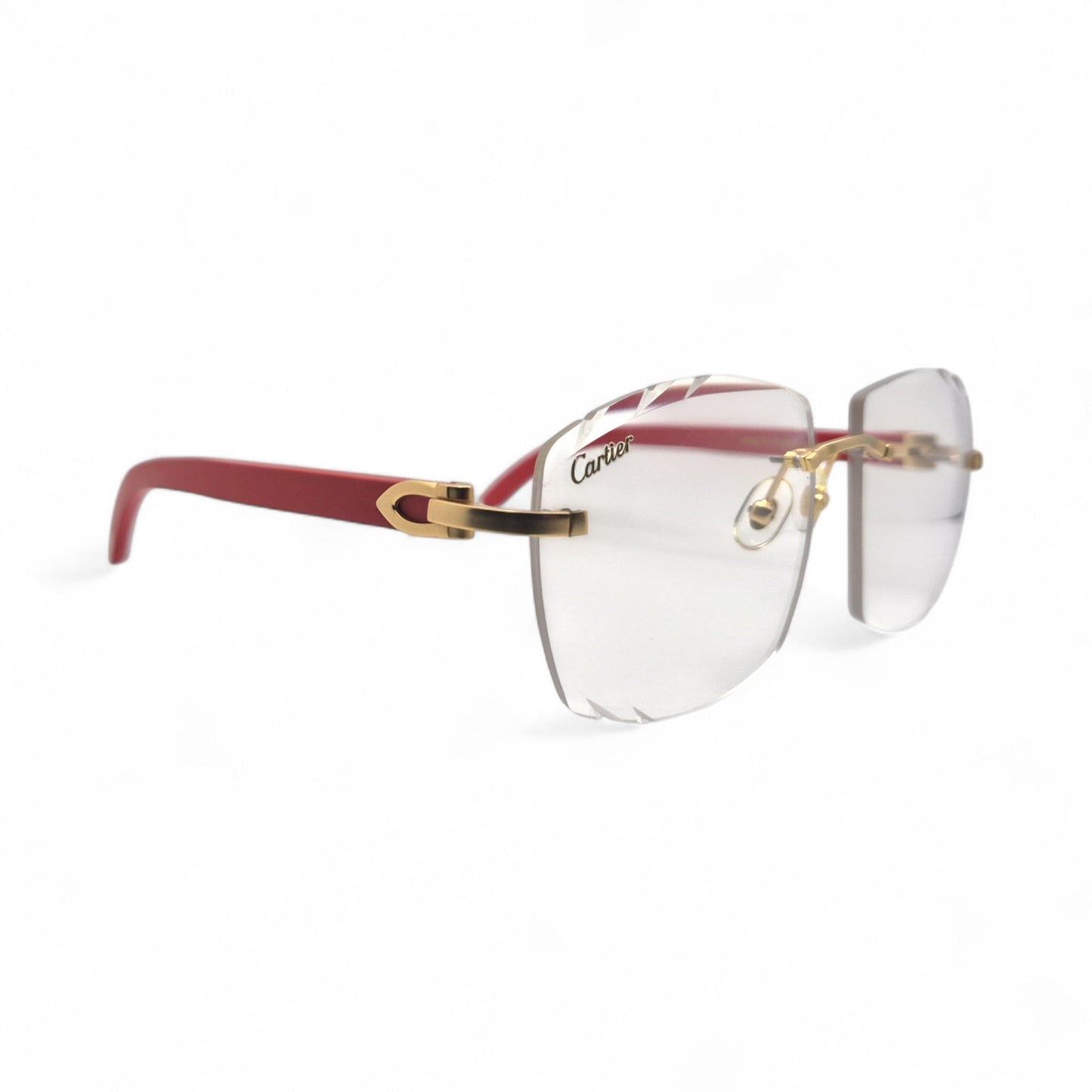 C Decor Woods (Transitions w/ Diamond Cut) - Gold Woods Sunglasses w/ Transitional Lenses (2010s) - Luxury Optical