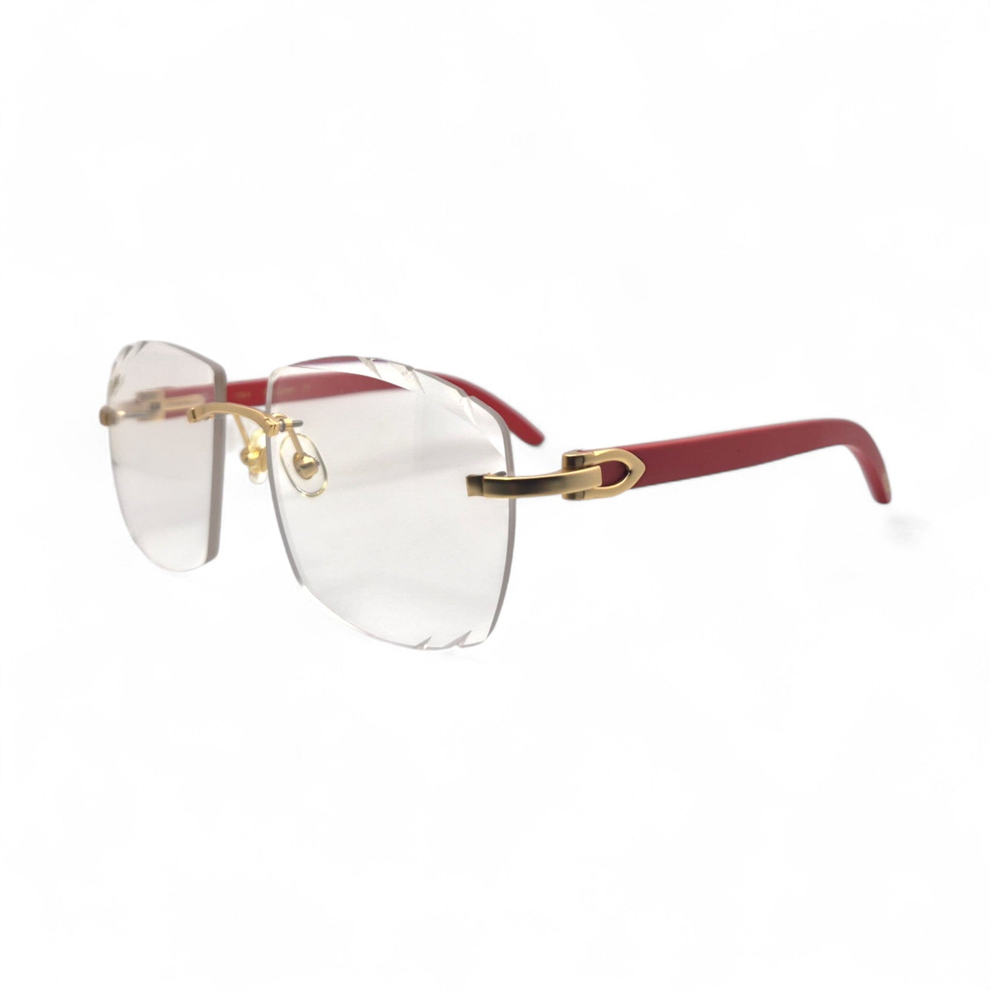C Decor Woods (Transitions w/ Diamond Cut) - Gold Woods Sunglasses w/ Transitional Lenses (2010s) - Luxury Optical