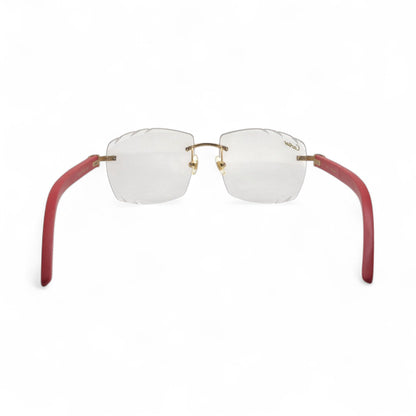 C Decor Woods (Transitions w/ Diamond Cut) - Gold Woods Sunglasses w/ Transitional Lenses (2010s) - Luxury Optical