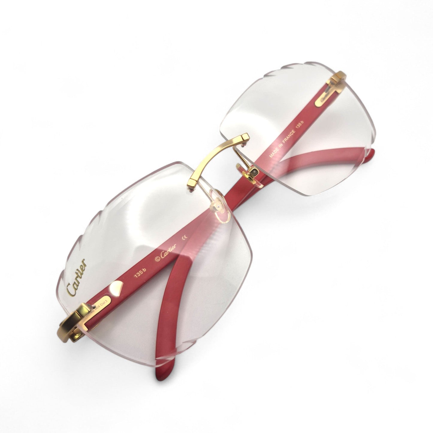 C Decor Woods (Transitions w/ Diamond Cut) - Gold Woods Sunglasses w/ Transitional Lenses (2010s) - Luxury Optical