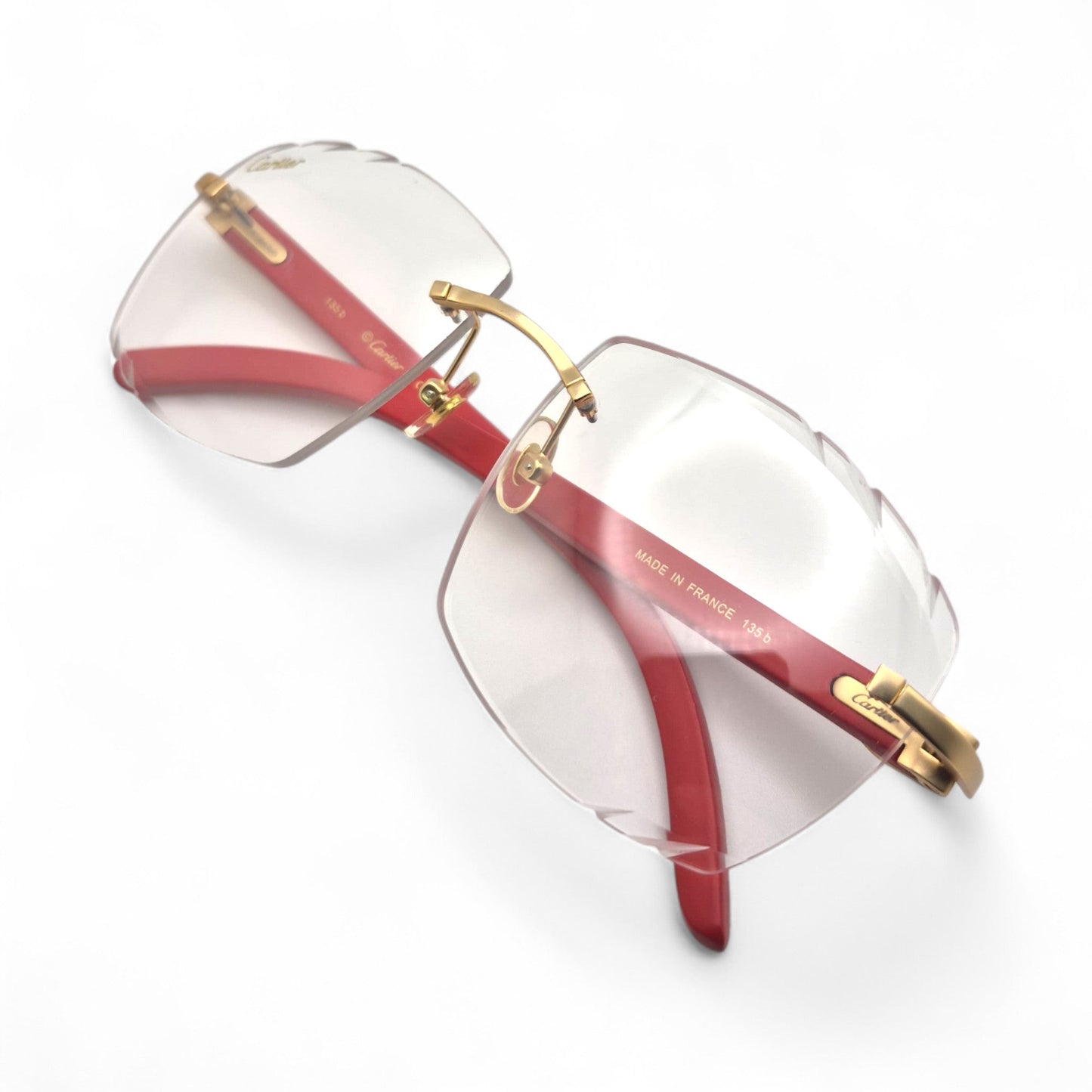 C Decor Woods (Transitions w/ Diamond Cut) - Gold Woods Sunglasses w/ Transitional Lenses (2010s) - Luxury Optical