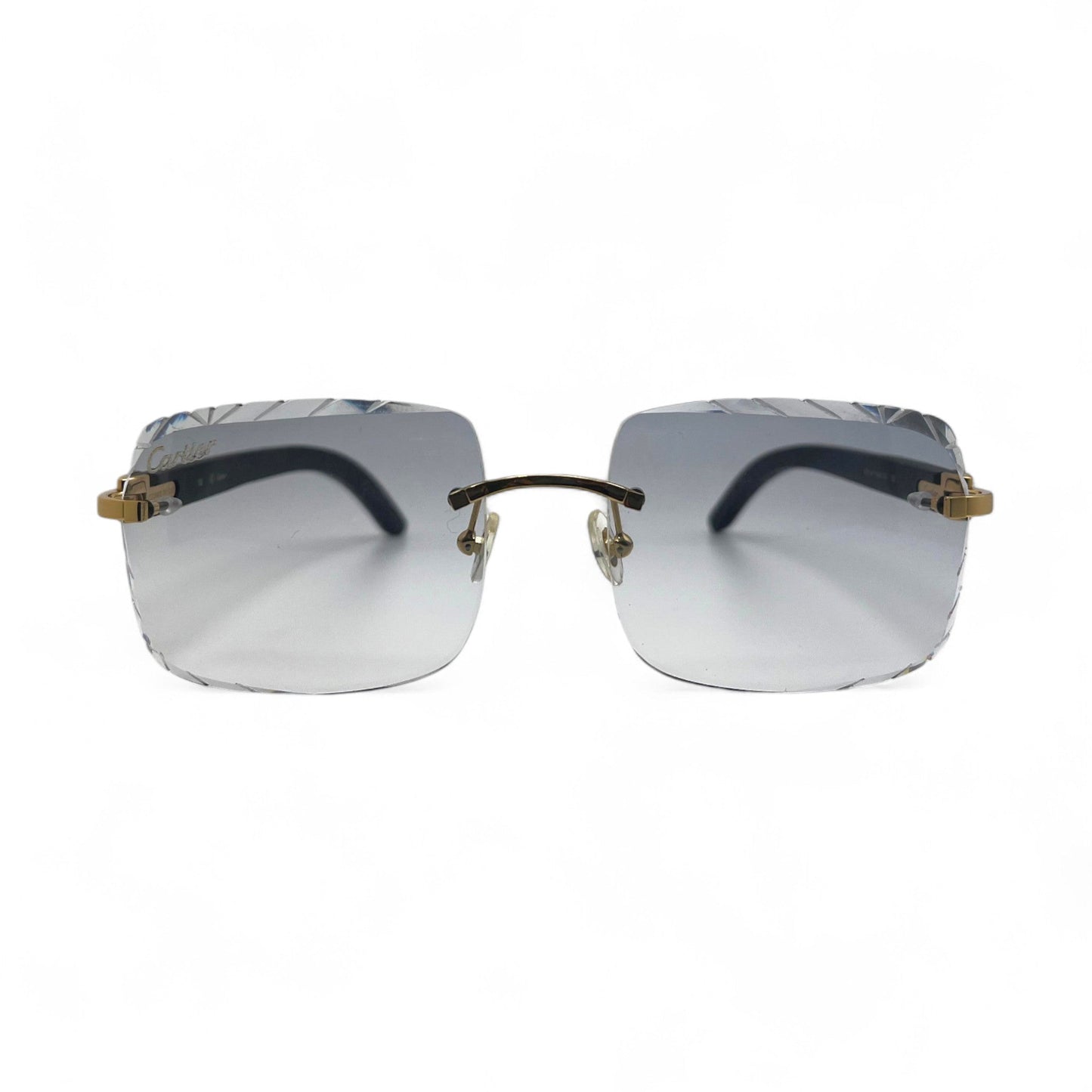 C Decor Woods (Transitions w/ Diamond Cut) - Gold Woods Sunglasses w/ Transitional Lenses (2010s) - Luxury Optical