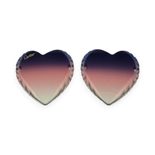 Kardias Lenses (58) - Blue to Pink Gradient (Diamond Cut)