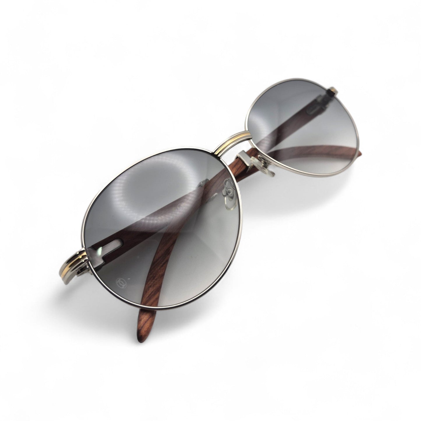 Bagatelle - 55-18 Woods Sunglasses w/ Round Lenses (90s) - Luxury Optical