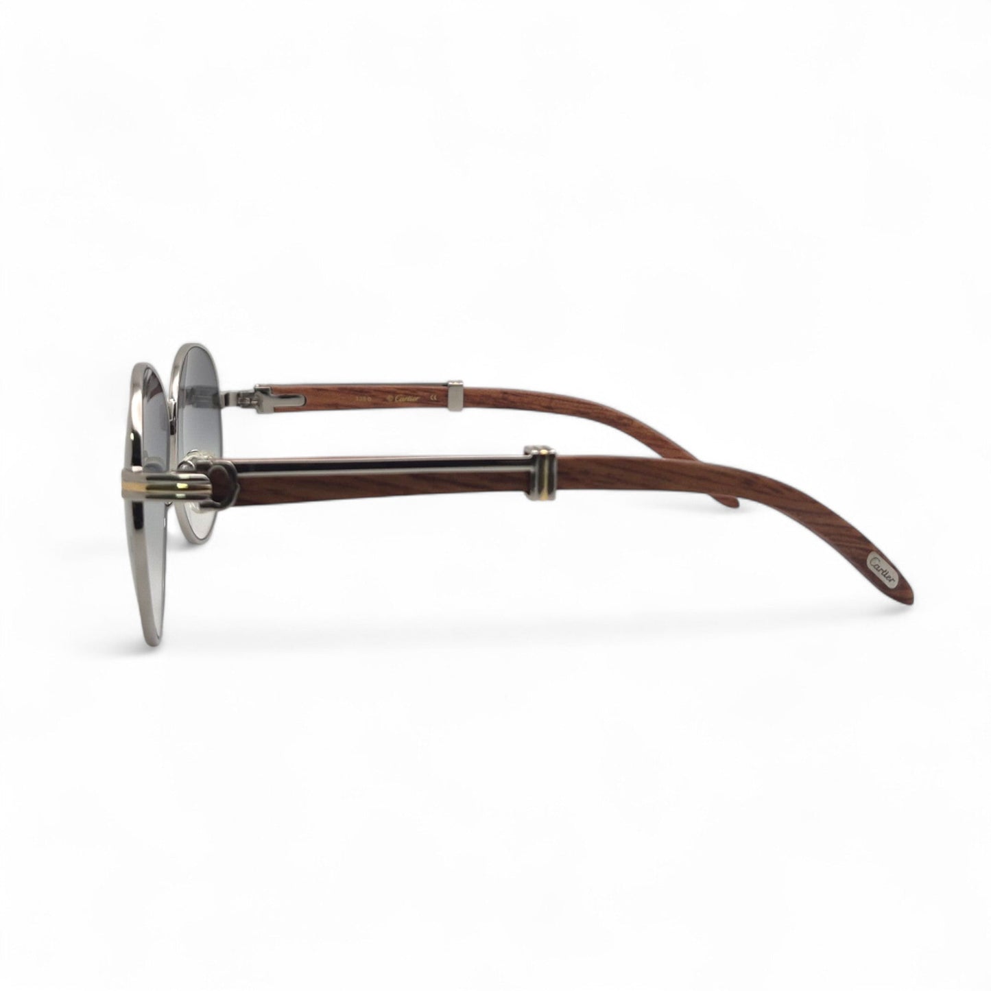 Bagatelle - 55-18 Woods Sunglasses w/ Round Lenses (90s) - Luxury Optical