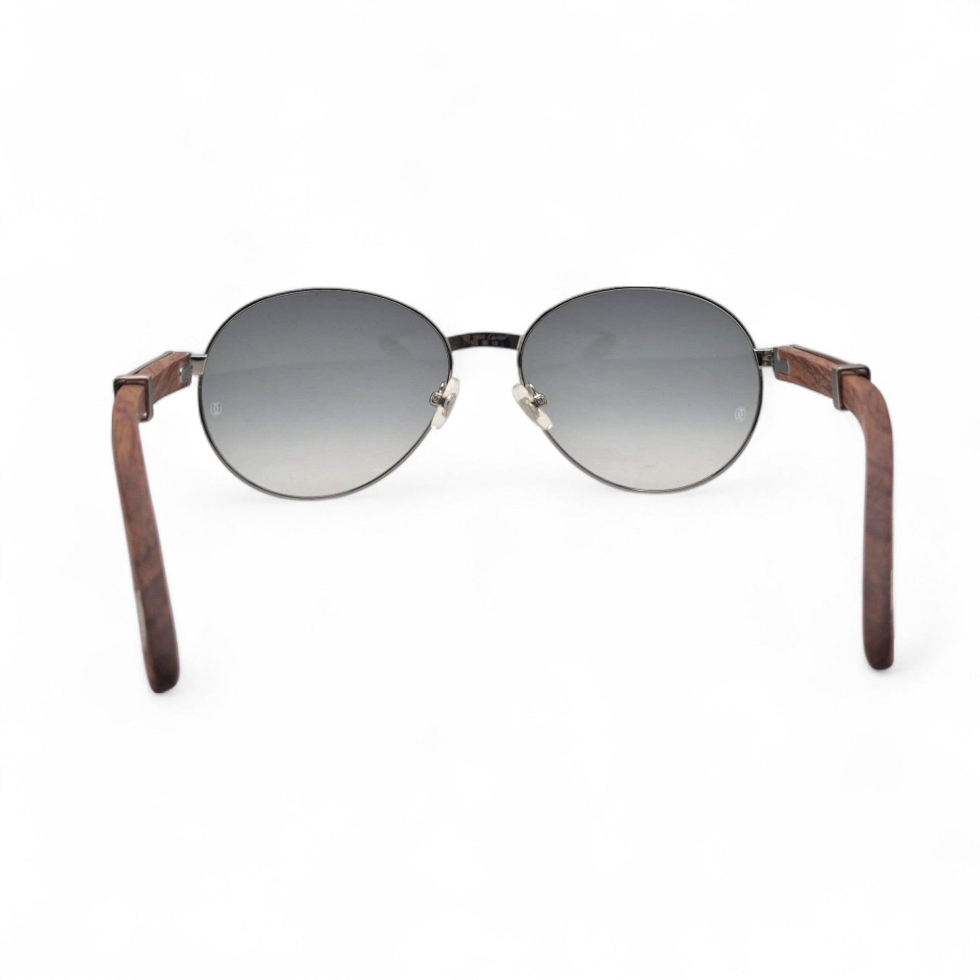 Bagatelle - 55-18 Woods Sunglasses w/ Round Lenses (90s) - Luxury Optical