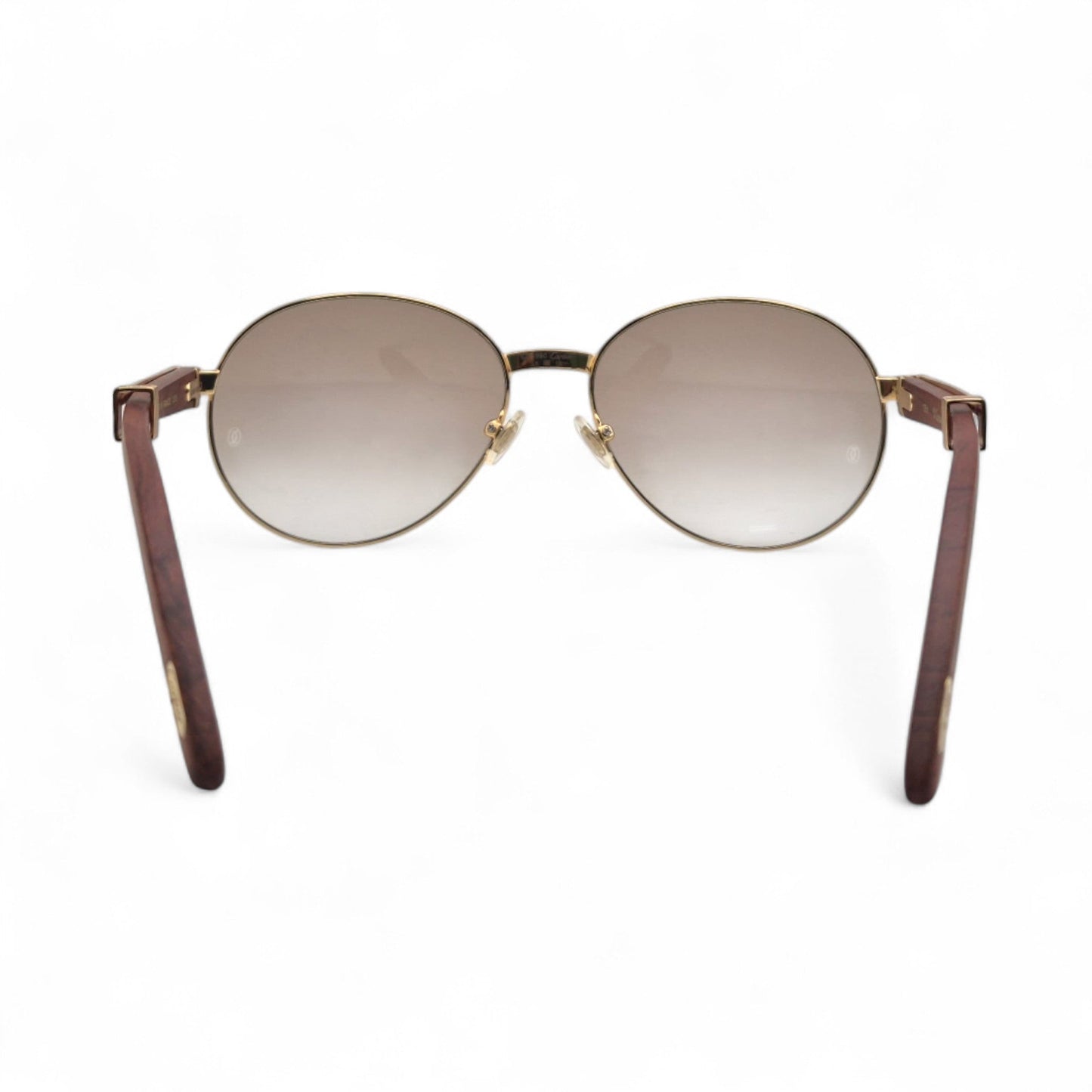 Bagatelle - 55-18 Woods Sunglasses w/ Round Lenses (90s) - Luxury Optical