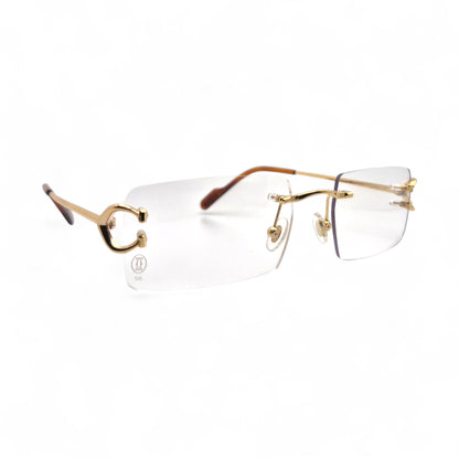 CT0344O Piccadilly Big C Decor - Wires Eyeglasses w/ Rectangle Lenses (2025) - Luxury Optical