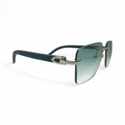 C Decor Woods - Rimless Wood Sunglasses (2010s) - Luxury Optical