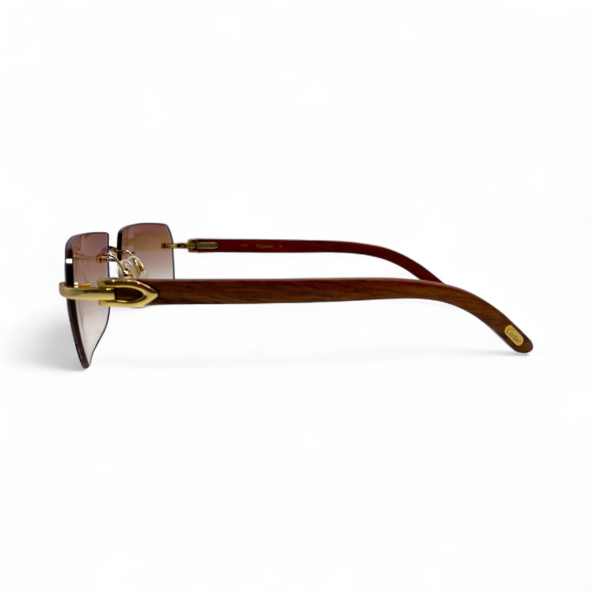 C Decor Woods - Rimless Wood Sunglasses (2010s) - Luxury Optical