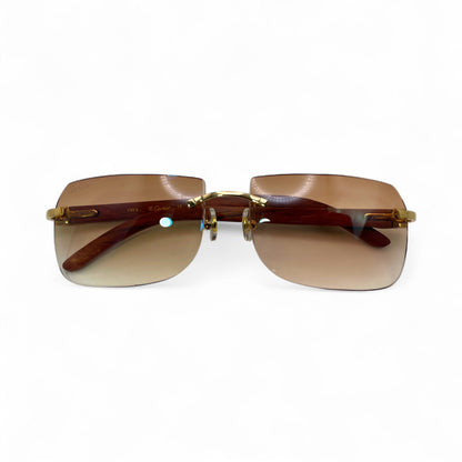 C Decor Woods - Rimless Wood Sunglasses (2010s) - Luxury Optical
