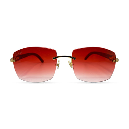 C Decor Woods - Rimless Wood Sunglasses (2010s) - Luxury Optical