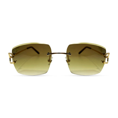 Big C Decor (Facet) - Wires Sunglasses w/ Custom Mykonos Lenses (2010s) - Luxury Optical