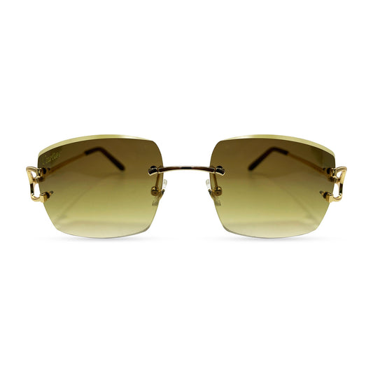 Big C Decor (Facet) - Wires Sunglasses w/ Custom Mykonos Lenses (2010s) - Luxury Optical