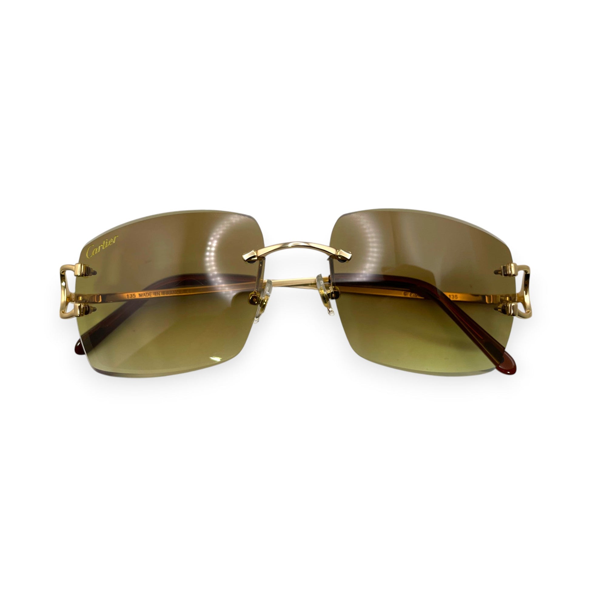 Big C Decor (Facet) - Wires Sunglasses w/ Custom Mykonos Lenses (2010s) - Luxury Optical