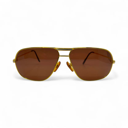 Authentic Cartier Santos (Vintage Aviators) - Gold Wires Sunglasses (80s)