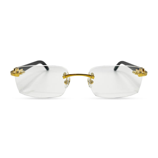 CT0046O Authentic Cartier C Decor - 53-18 Genuine Horn Eyeglasses (2010s)