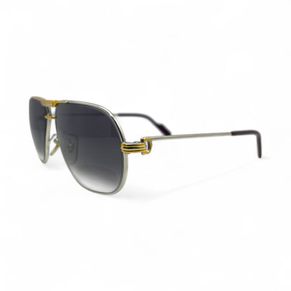 Authentic Cartier Santos (Vintage Aviators) - Gold Wires Sunglasses (80s)