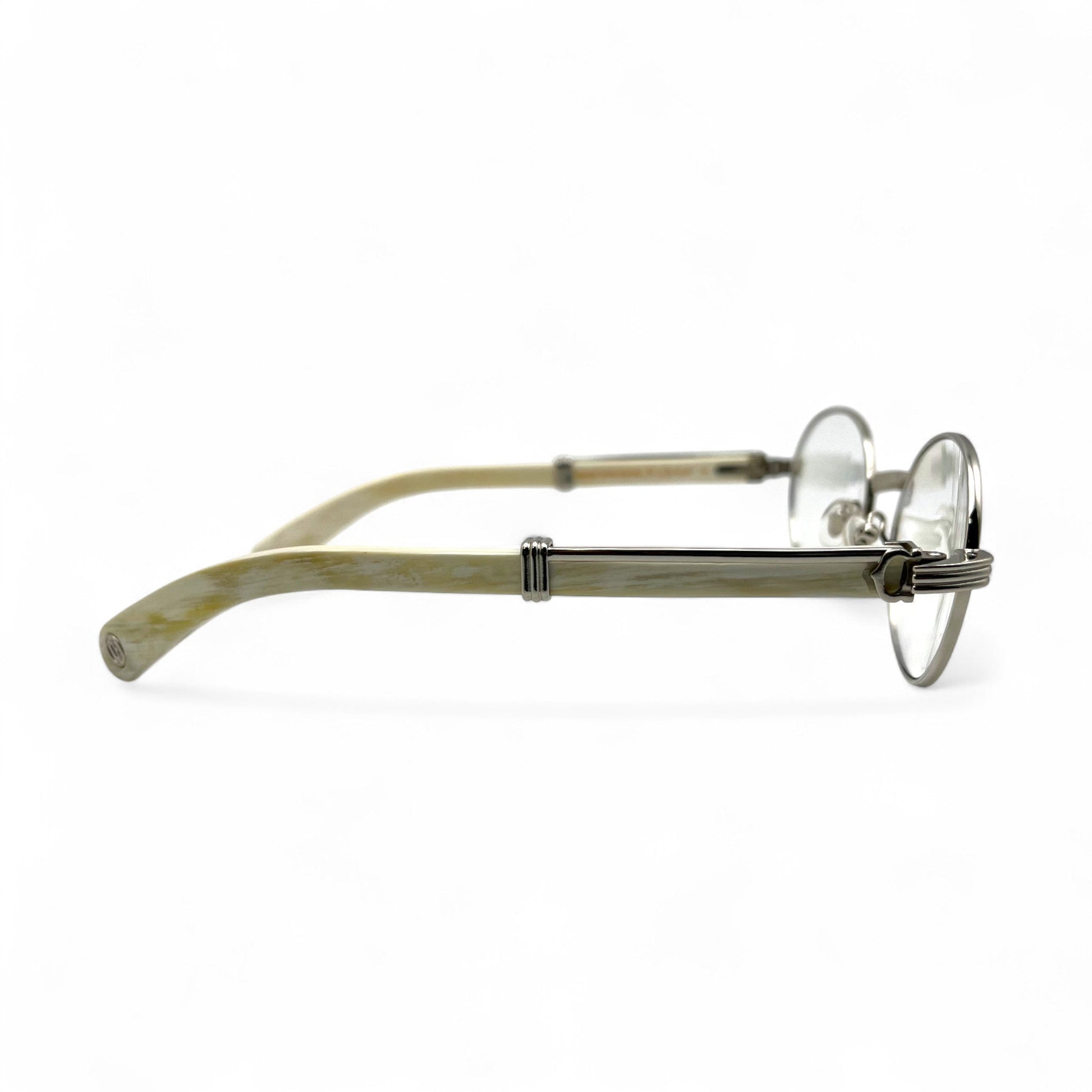 Giverny - 53-22 Genuine Horn Sunglasses w/ Oval Lenses (2025) - Luxury Optical