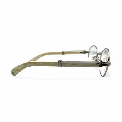 Giverny - 53-22 Genuine Horn Sunglasses w/ Oval Lenses (2025) - Luxury Optical