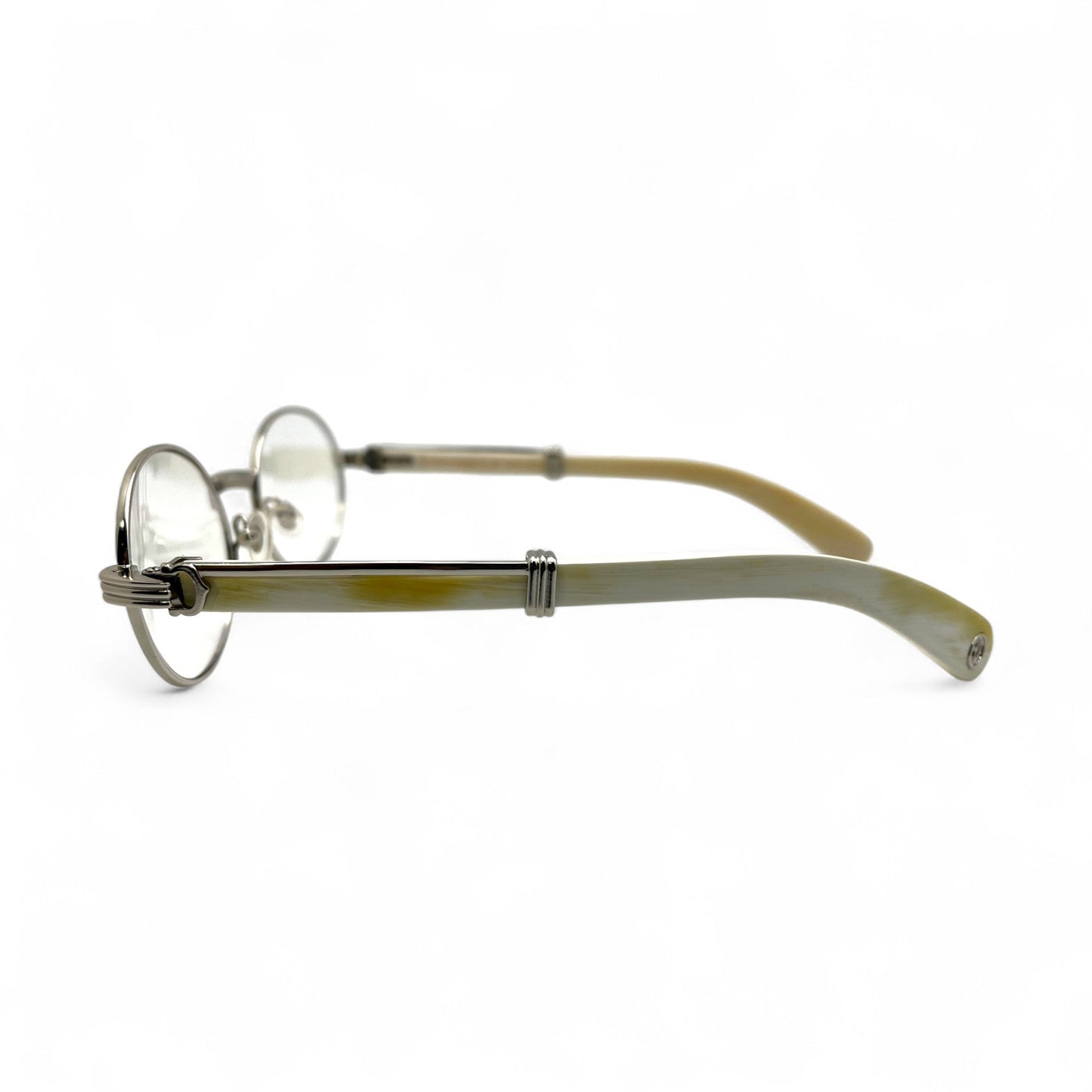 Giverny - 53-22 Genuine Horn Sunglasses w/ Oval Lenses (2025) - Luxury Optical