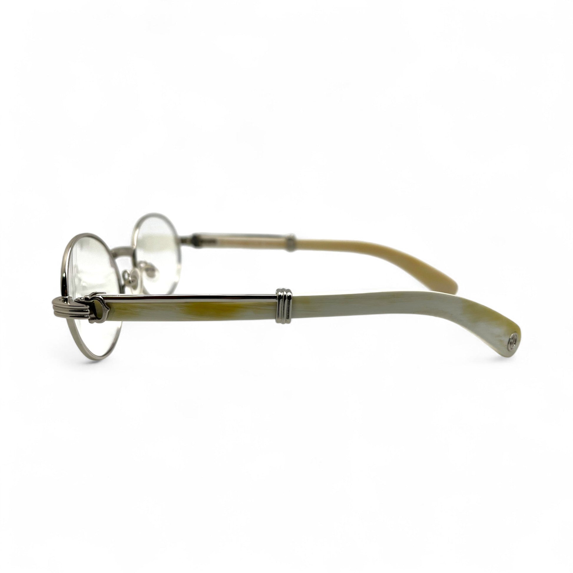 Giverny - 53-22 Genuine Horn Sunglasses w/ Oval Lenses (2025) - Luxury Optical