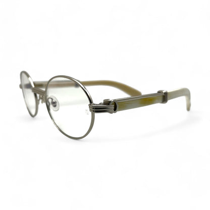 Giverny - 53-22 Genuine Horn Sunglasses w/ Oval Lenses (2025) - Luxury Optical