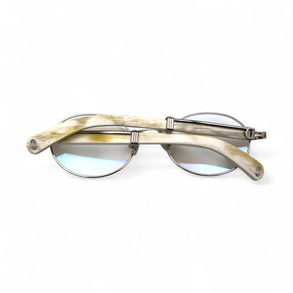 Giverny - 53-22 Genuine Horn Sunglasses w/ Oval Lenses (2025) - Luxury Optical