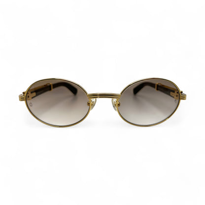 Giverny - 53-22 Genuine Horn Sunglasses w/ Oval Lenses (2025) - Luxury Optical