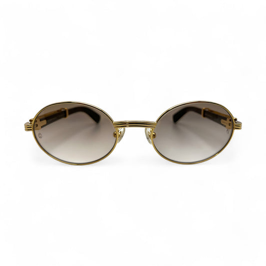 Giverny - 53-22 Genuine Horn Sunglasses w/ Oval Lenses (2025) - Luxury Optical