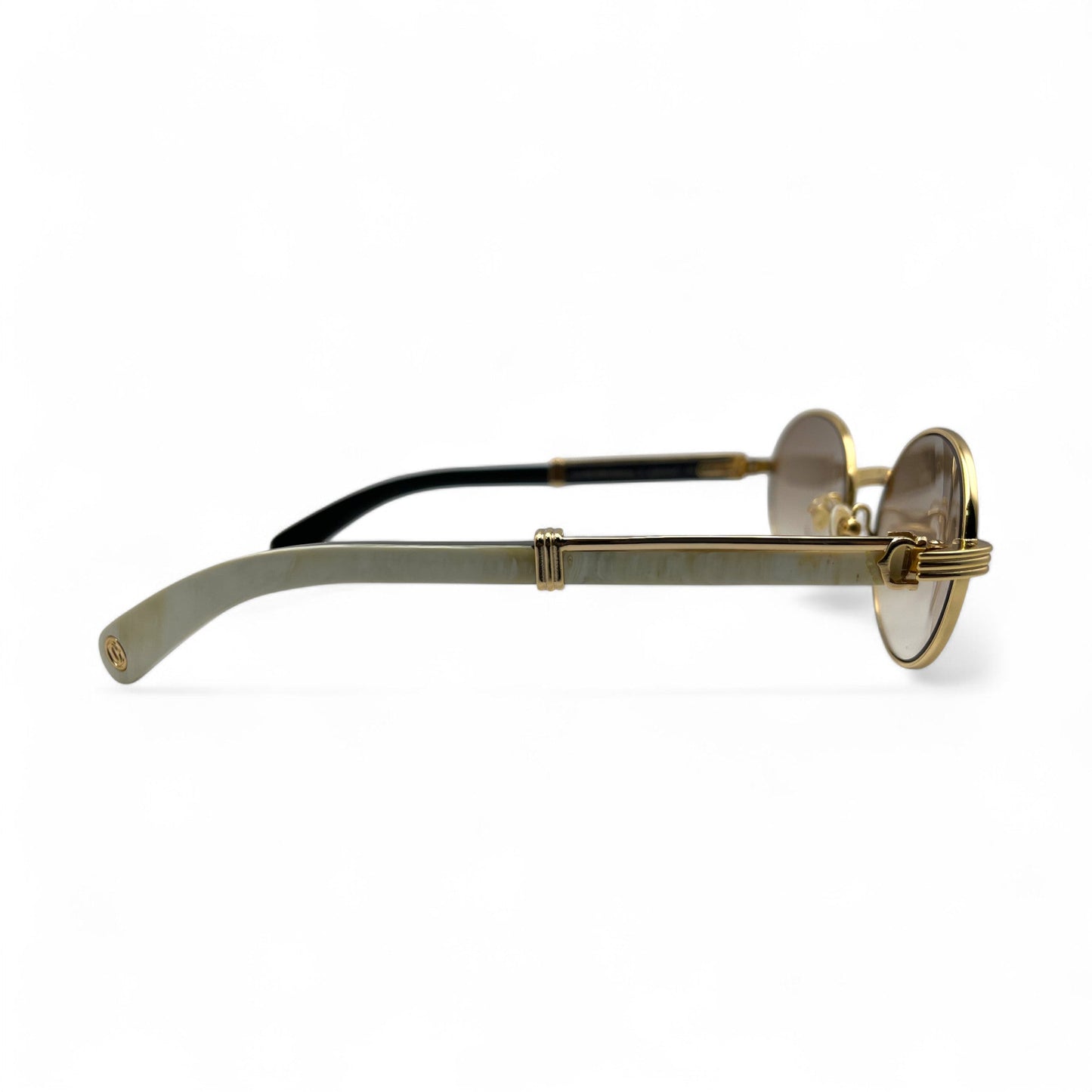 Giverny - 53-22 Genuine Horn Sunglasses w/ Oval Lenses (2025) - Luxury Optical